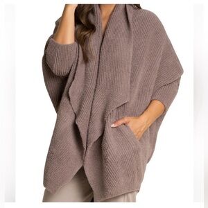 Barefoot Dreams chevron ribbed cardigan